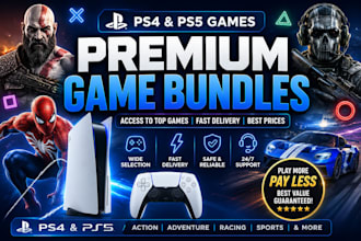 provide playstation 5 and ps4 digital games and game bundles