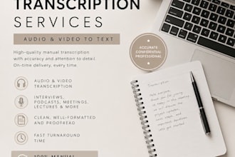 manually transcribe audio and video into accurate text