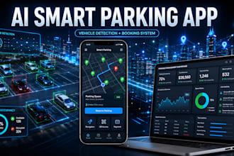 develop a smart parking mobile app with booking and management features