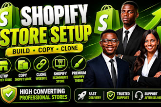 set up shopify store copy shopify store shopify ecommerce website clone website