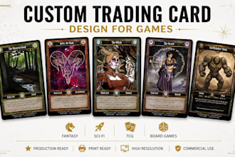 design custom trading card game tcg card game card fantasy collectible ca