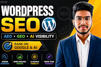 wordpress on page SEO optimization, technical, google ranking, ai optimization