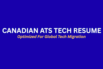 write a canadian ats tech resume or data analyst CV