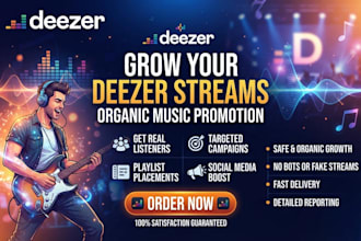 grow your deezer streams with organic music promotion