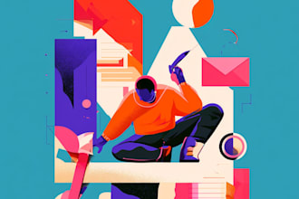 design modern flat vector illustrations for website, app, animation