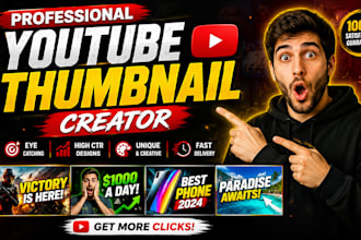 create professional youtube thumbnails to boost views