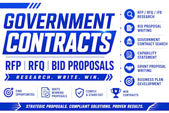 find rfp write bid proposal winning government contract rfq respond to rfp