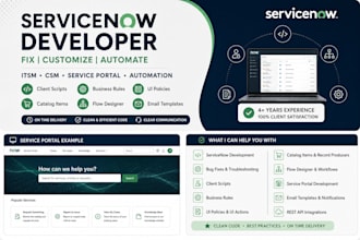 develop and customize servicenow solutions