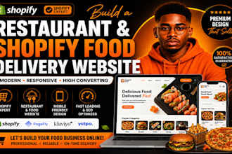 build a restaurant and shopify food delivery website