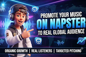 promote organic napster music to real global audience