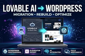migrate lovable ai website to wordpress, convert lovable to wordpress