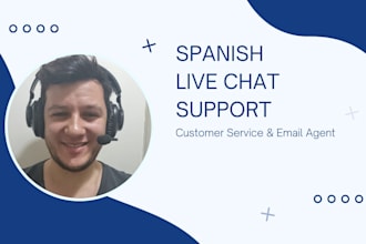 be your spanish live chat support and customer service agent