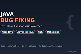 fix bugs and errors in your java code