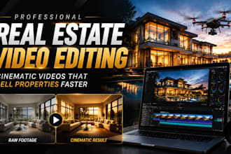 edit real estate video for property listing and promo video walkthrough