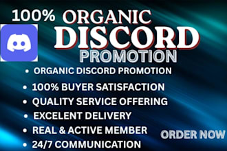 do discord server promotion, discord advertising, organic discord growth