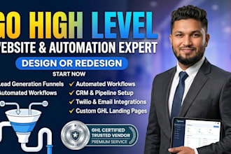 build high converting gohighlevel funnels, landing pages, and crm workflows