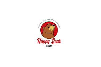 design happy bear brew logo