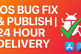 fix native ios app bugs and publish app on app store connect