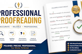 proofread and edit your english content