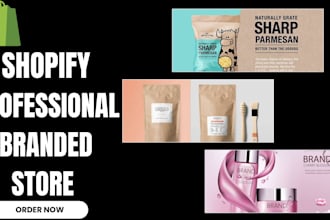 build a well designed and professional branded shopify store