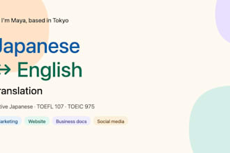 translate english to japanese for your business