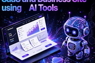 build modern ai website , saas and business site using  ai tools