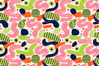create custom seamless pattern for fabric print, paper gift