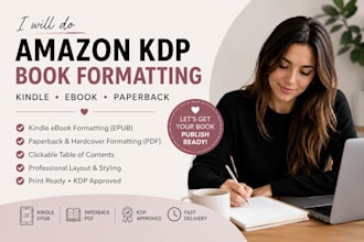 do amazon KDP book formatting kindle ebook formatting paperback book formatting