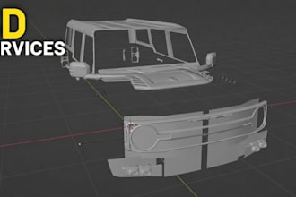 do something  really good at 3d printable models in blender bam,stl file