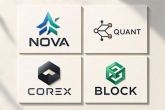 create a creative startup, tech, and crypto logo