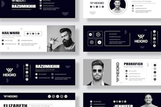 design professional clickable HTML email signature animated outlook apple mail
