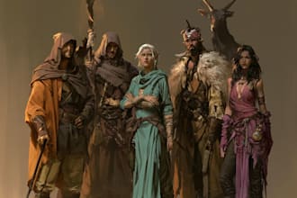 design a dnd party art and group art