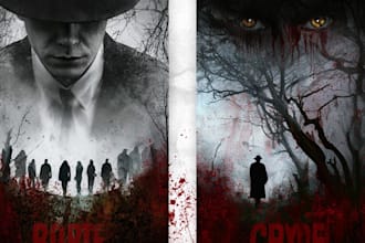 design a professional mystery or horror book cover