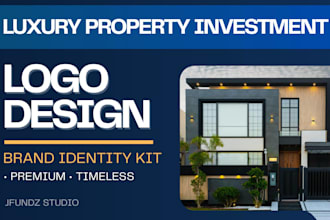 design a luxury property investment logo and brand kit