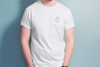 do create a custom illustrated t shirt design for you