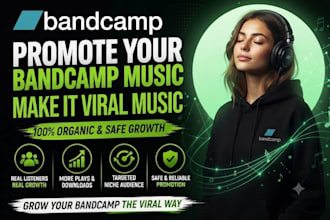 promote your bandcamp music and make it viral music to increase plays