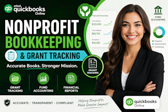 do quickbooks bookkeeping and grant tracking for your nonprofit