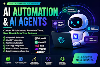build ai automation, ai agents, chatgpt bots, and workflow automation
