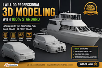 create professional 3d models in blender with clean topology