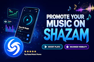 promote your music on shazam music to boost plays and visibility