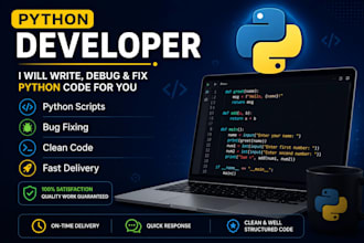write python scripts and fix python bugs