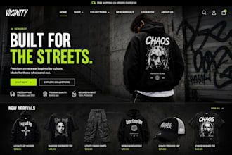 design y2k shopify website streetwear website y2k clothing brand y2k brand