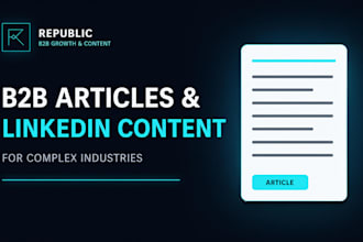 write authoritative b2b articles and linkedin thought leadership
