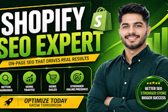 optimize website for on page for shopify store ranking