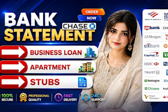 bank statement for loan or apartment approval