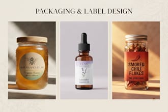 design product packaging and label design for your brand