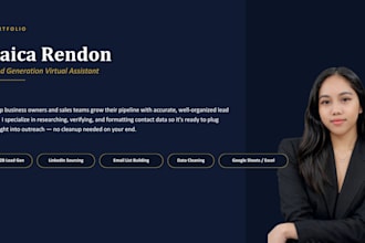 b2b lead generation, email list building and linkedin leads