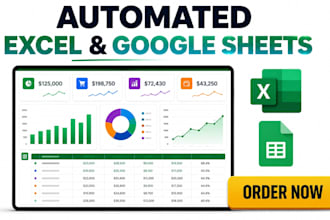 build automated excel and google sheets budget tracker, sales and kpi dashboard