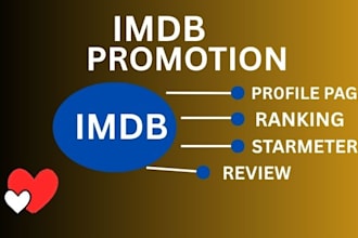 do movie promoton, imdb page hit 10m grow starmeter actor profile imdb promotion