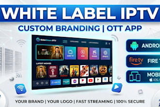 iptv app with custom logo branding and admin panel